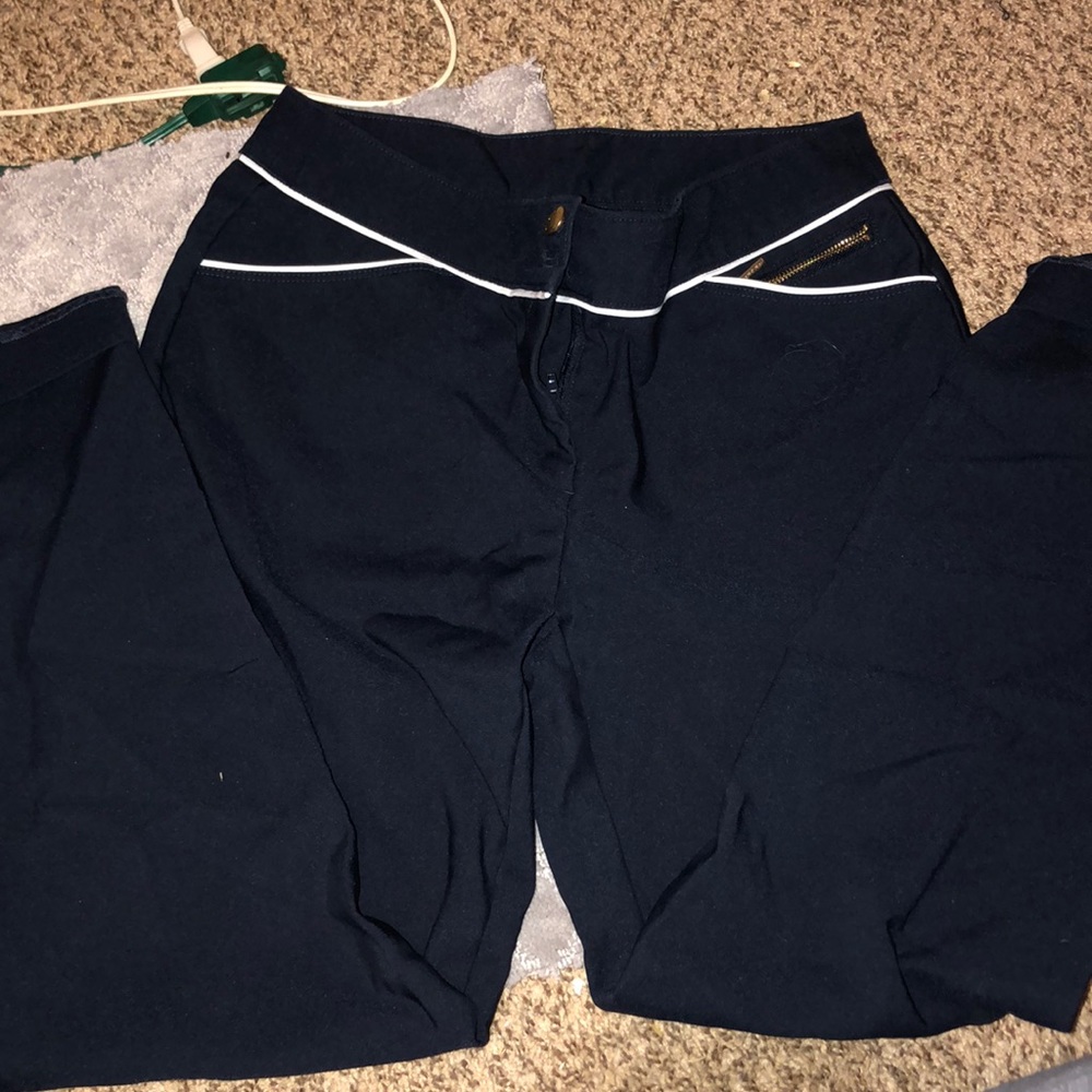 Blue cropped professional Anne Klein pants!
